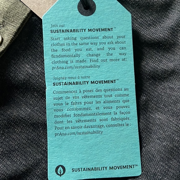 PRANA Cozy Up Henley Dress,100%HEMP,Size XL NWT, Charcoal Heather - Picture 7 of 7